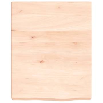 Bathroom Countertop 40x50x(2-6) cm Untreated Solid Wood