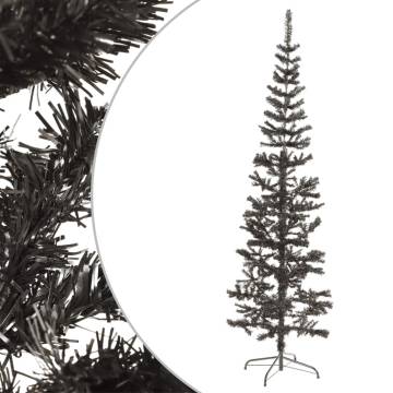  Slim Christmas Tree Black 240 cm