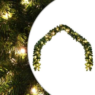  Christmas Garland with LED Lights 10 m