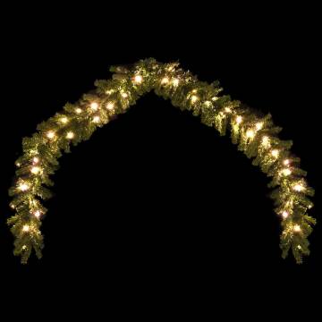  Christmas Garland with LED Lights 10 m