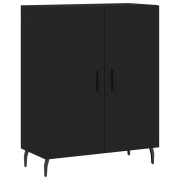  Highboard Black 69.5x34x180 cm Engineered Wood