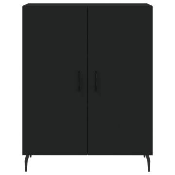  Highboard Black 69.5x34x180 cm Engineered Wood