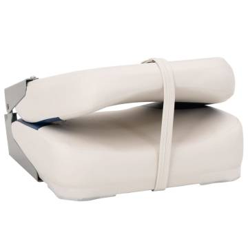  2 Piece Foldable Boat Seat Set Blue and White 41x36x48 cm