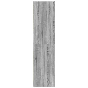  Wardrobe Grey Sonoma 80x50x200 cm Engineered Wood