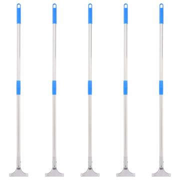  Floor Squeegee Handles 5 pcs 119.5 cm Steel and Plastic