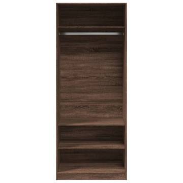  Wardrobe Brown Oak 80x50x200 cm Engineered Wood