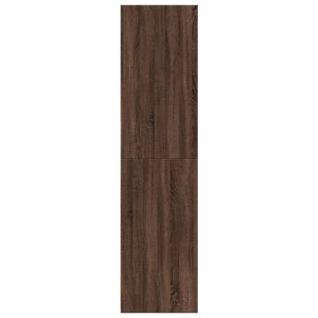  Wardrobe Brown Oak 80x50x200 cm Engineered Wood