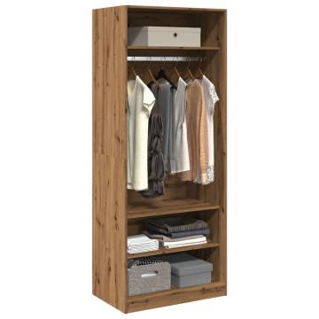  Wardrobe Artisian Oak 80x50x200 cm Engineered Wood