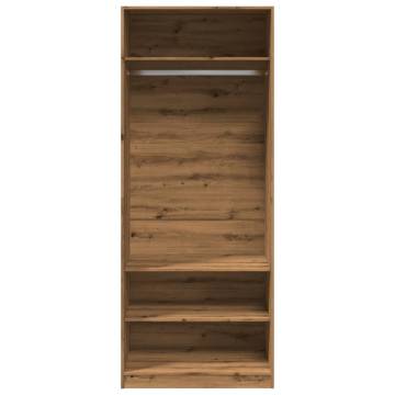  Wardrobe Artisian Oak 80x50x200 cm Engineered Wood