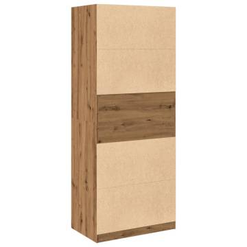  Wardrobe Artisian Oak 80x50x200 cm Engineered Wood