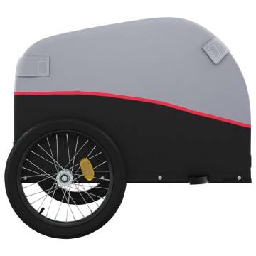 Bike Trailer Black and Red 45 kg Iron