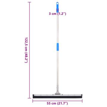  Floor Squeegee 55x122.5 cm Steel and Rubber