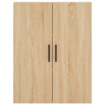  Wall Mounted Cabinets 2 pcs Sonoma Oak 69.5x34x90 cm