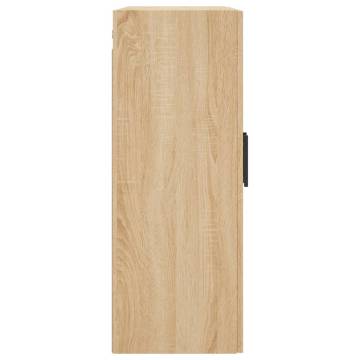  Wall Mounted Cabinets 2 pcs Sonoma Oak 69.5x34x90 cm