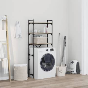  Washing Machine Shelf Sonoma Oak 67x25x163 cm Engineered Wood