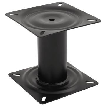  Boat Seat Pedestal Black 18 cm Steel