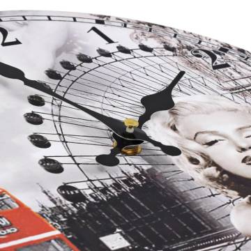  Vintage Wall Clock Marilyn Monroe 30 cm