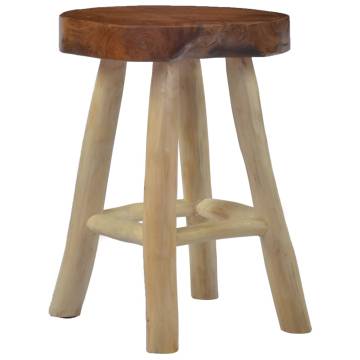  Stool Brown Teak Wood