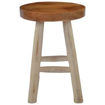  Stool Brown Teak Wood