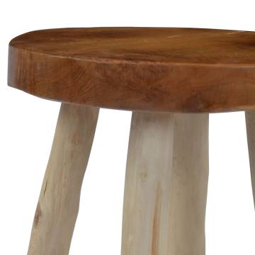  Stool Brown Teak Wood