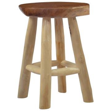  Stool Brown Teak Wood