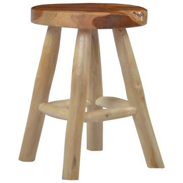  Stool Brown Teak Wood