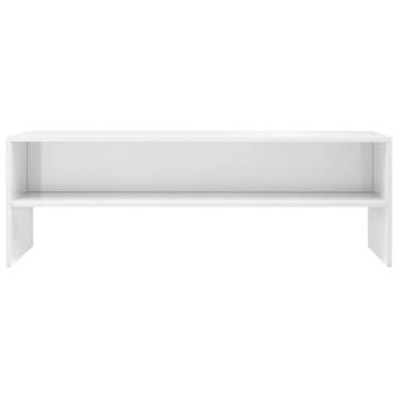  TV Cabinet High Gloss White 120x40x40 cm Engineered Wood