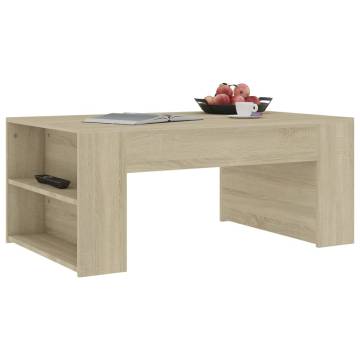  Coffee Table Sonoma Oak 100x60x42 cm Engineered Wood