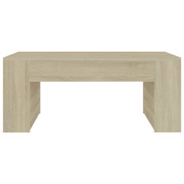  Coffee Table Sonoma Oak 100x60x42 cm Engineered Wood