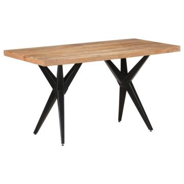  Dining Table 140x70x76 cm Solid Acacia Wood