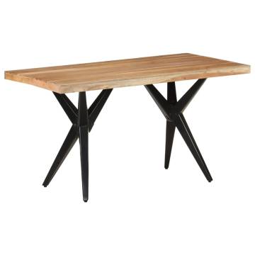  Dining Table 140x70x76 cm Solid Acacia Wood