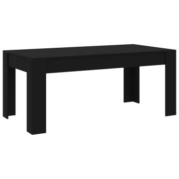  Dining Table Black 180x90x76 cm Engineered Wood