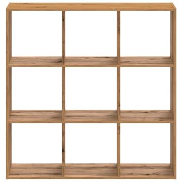  Bookcase Artisian Oak 102x32x102 cm Engineered Wood