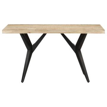  Dining Table 140x70x76 cm Rough Mango Wood