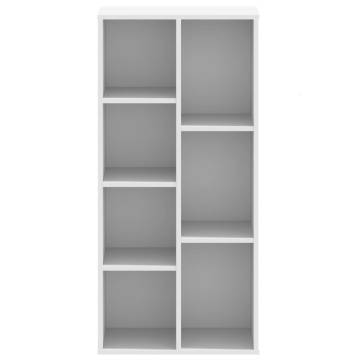  Bookcase White 50x25x105 cm Engineered Wood