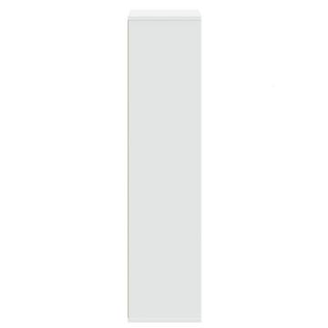  Bookcase White 50x25x105 cm Engineered Wood