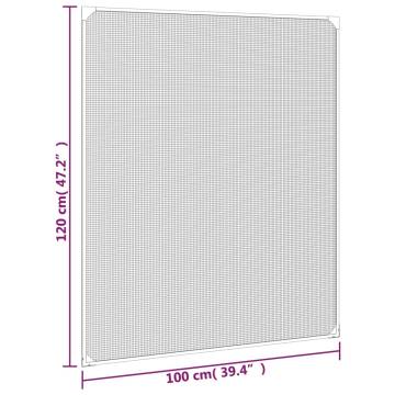  Magnetic Insect Screen for Windows Anthracite 100x120 cm