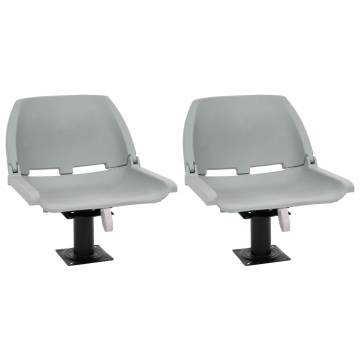  Boat Seats 2 pcs with Pedestal 360° Rotatable