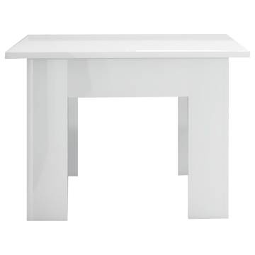  Coffee Table High Gloss White 100x60x42 cm Engineered Wood