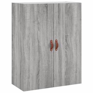  Highboard Grey Sonoma 69.5x34x180 cm Engineered Wood