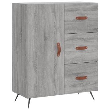  Highboard Grey Sonoma 69.5x34x180 cm Engineered Wood