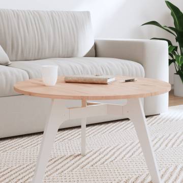  Table Top Ø70x1.5 cm Round Solid Wood Beech