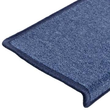  Stair Mats 5 pcs 65x21x4 cm Blue