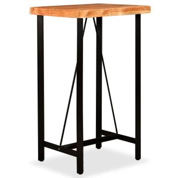  Bar Table Solid Acacia Wood 60x60x107 cm