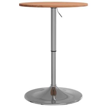  Bar Table Ø50x89.5 cm Solid Wood Beech