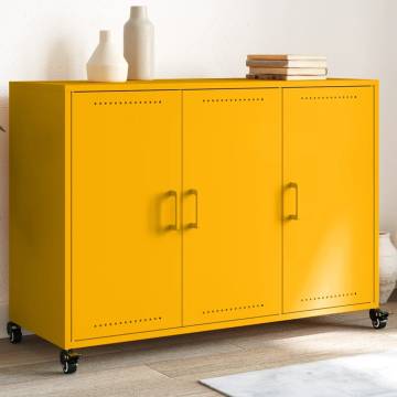  Sideboard Mustard Yellow 100.5x39x72 cm Cold-rolled Steel