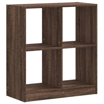  Bookcase Brown Oak 68.5x32x75 cm Engineered Wood