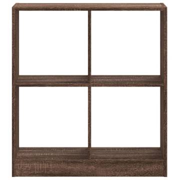  Bookcase Brown Oak 68.5x32x75 cm Engineered Wood