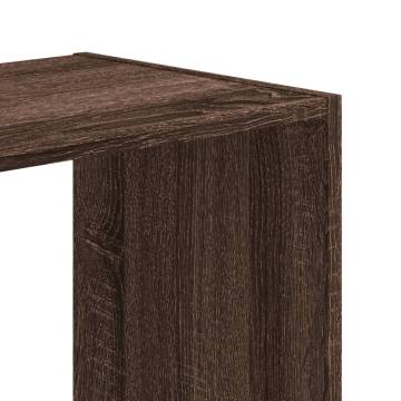  Bookcase Brown Oak 68.5x32x75 cm Engineered Wood