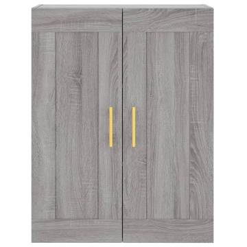  Highboard Grey Sonoma 69.5x34x180 cm Engineered Wood